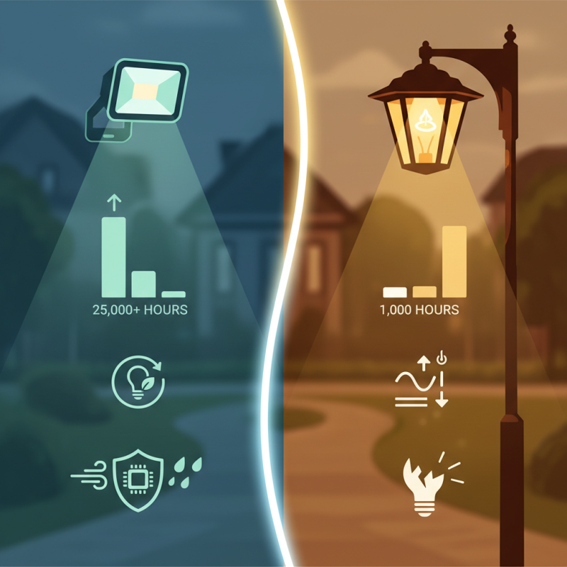 Why Do Outdoor LED Lights Outlast Traditional Bulbs?