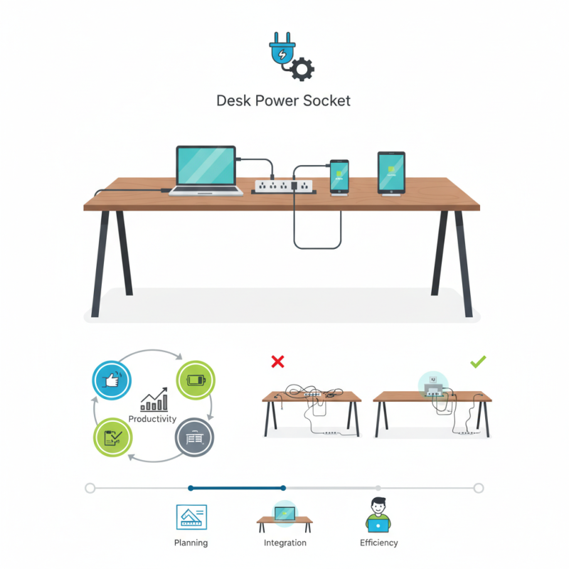 What is a desk power socket and how does it work?