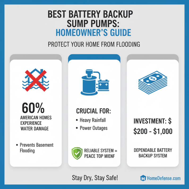 2026 Best Battery Backup Sump Pump Options for Homeowners?