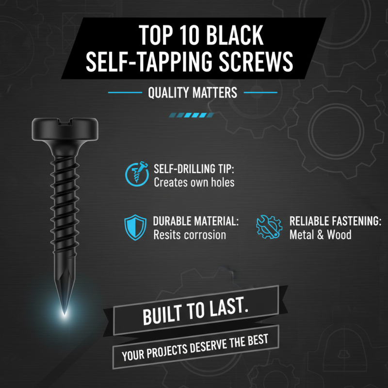 Top 10 Black Self Tapping Screws for Your Projects?