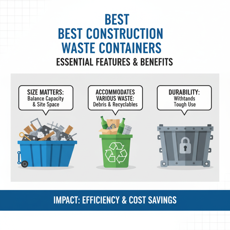Best Construction Waste Containers for Efficient Project Management?