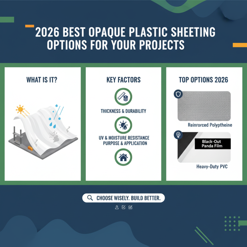 2026 Best Opaque Plastic Sheeting Options for Your Projects?