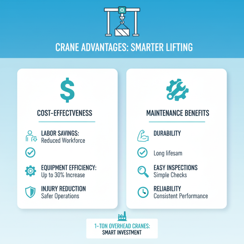 Top Benefits of Using a 1 Ton Overhead Crane in Industrial Applications?