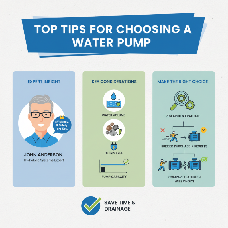 Top Tips for Choosing a Pump for Pumping Out Water?