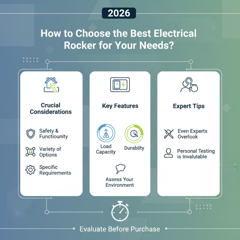 2026 How to Choose the Best Electrical Rocker for Your Needs?