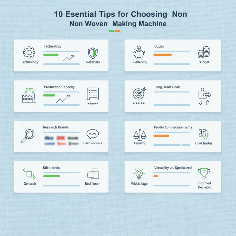 10 Essential Tips for Choosing a Non Woven Fabric Making Machine