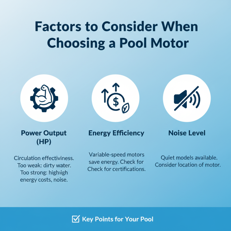 Top 10 Pool Motor Options for Global Buyers to Consider