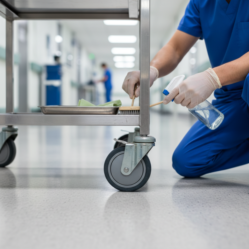 How to Keep Hospital Cart Casters Moving Smoothly?