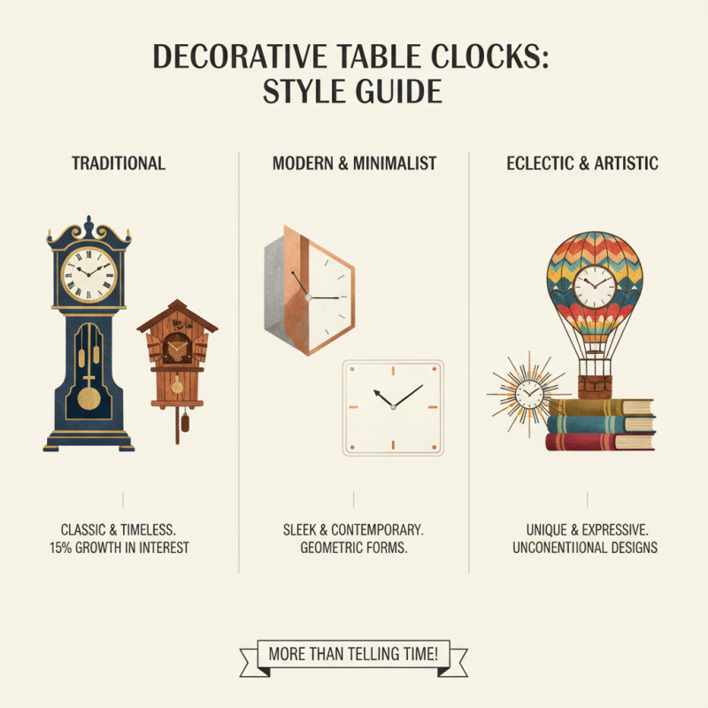 Best Decorative Table Clock Ideas for Stylish Home Decor?