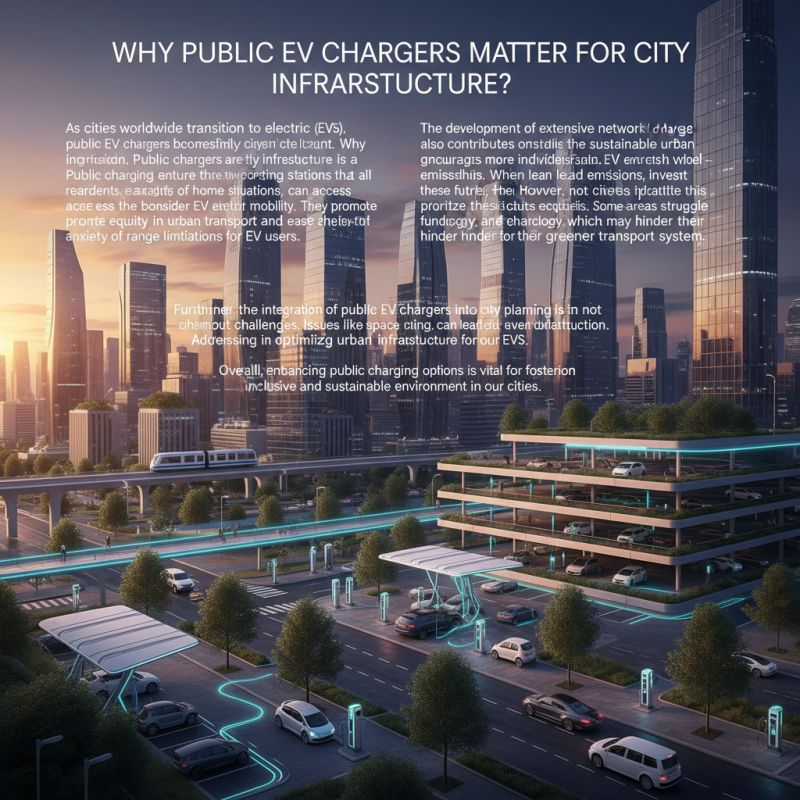 Why Public EV Chargers Matter for City Infrastructure?