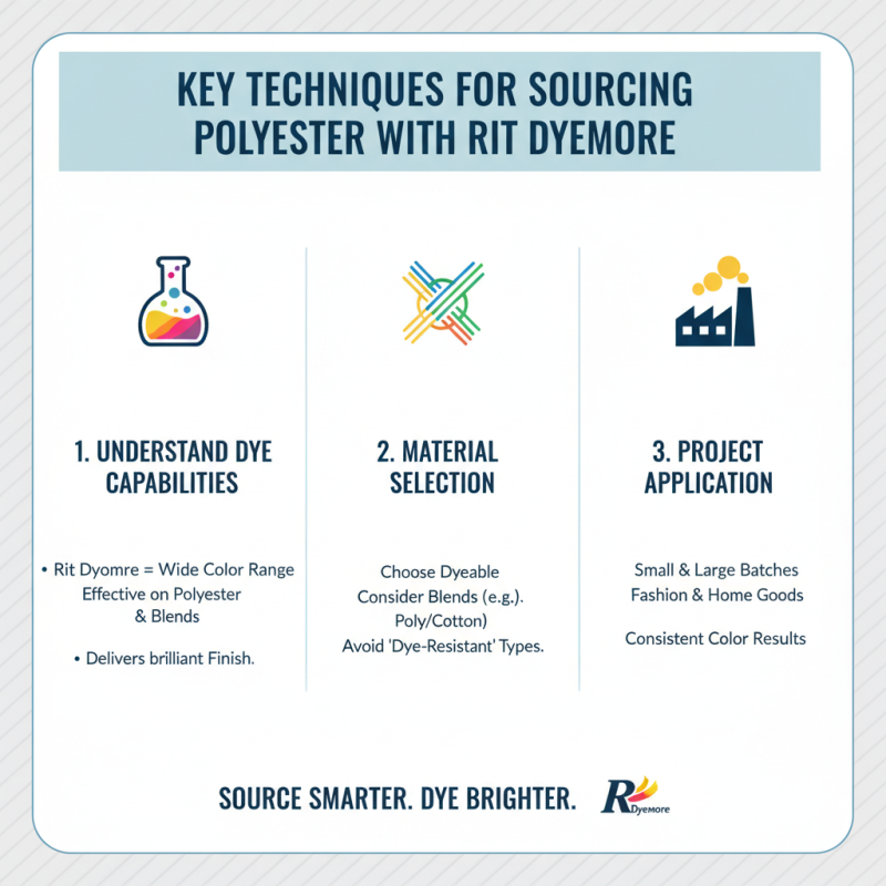 What is the Best Use for Rit Dyemore Polyester in Sourcing?