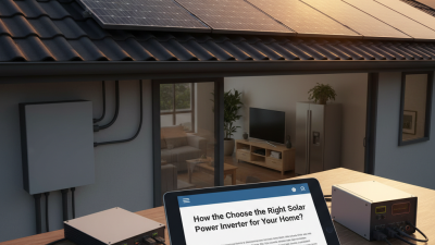How to Choose the Right Solar Power Inverter for Your Home?