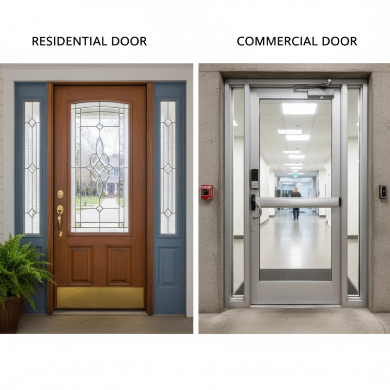 Top 10 Differences Between Residential and Commercial Door Standards?