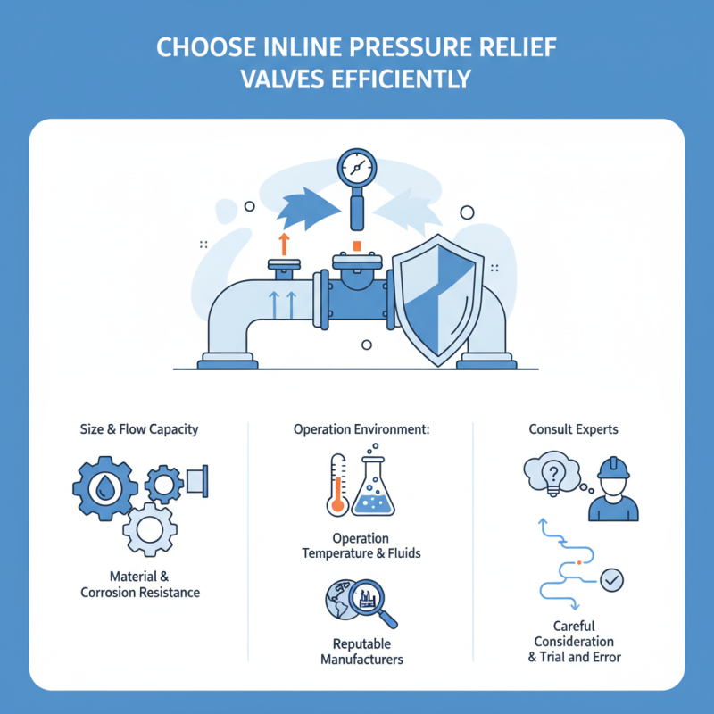 Top Tips for Choosing Inline Pressure Relief Valve Efficiently