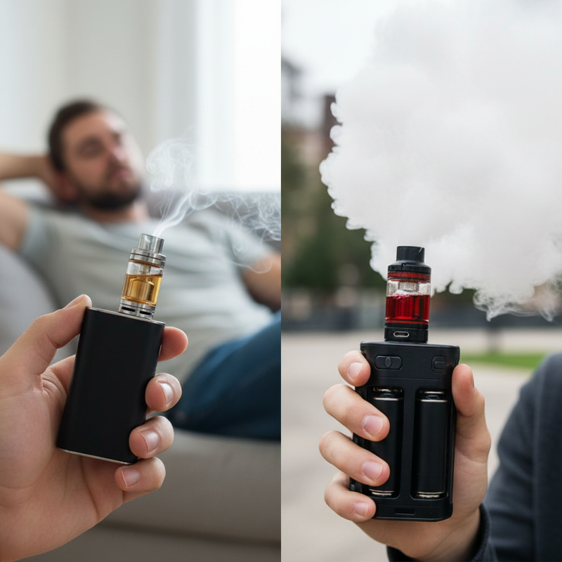 What is the difference between nicotine salts and freebase e-liquid?