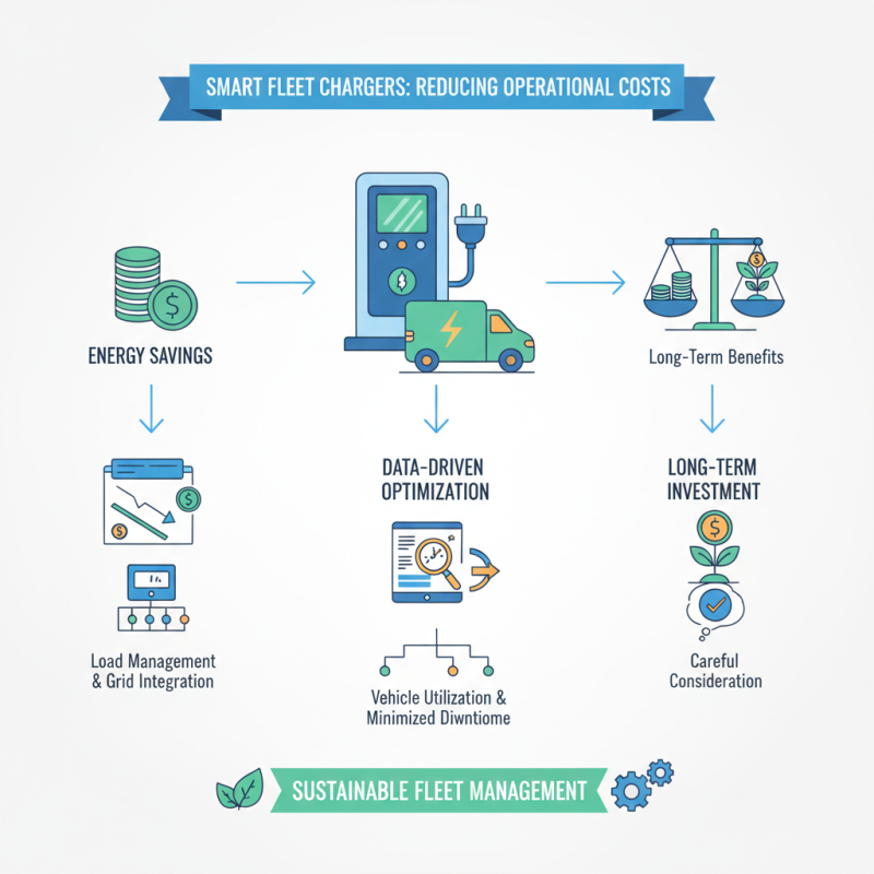 How do smart fleet chargers reduce operational costs?