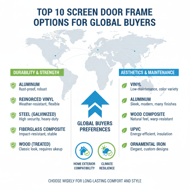 Top 10 Screen Door Frame Options for Global Buyers?