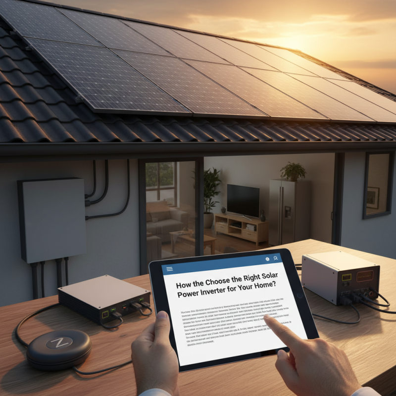 How to Choose the Right Solar Power Inverter for Your Home?