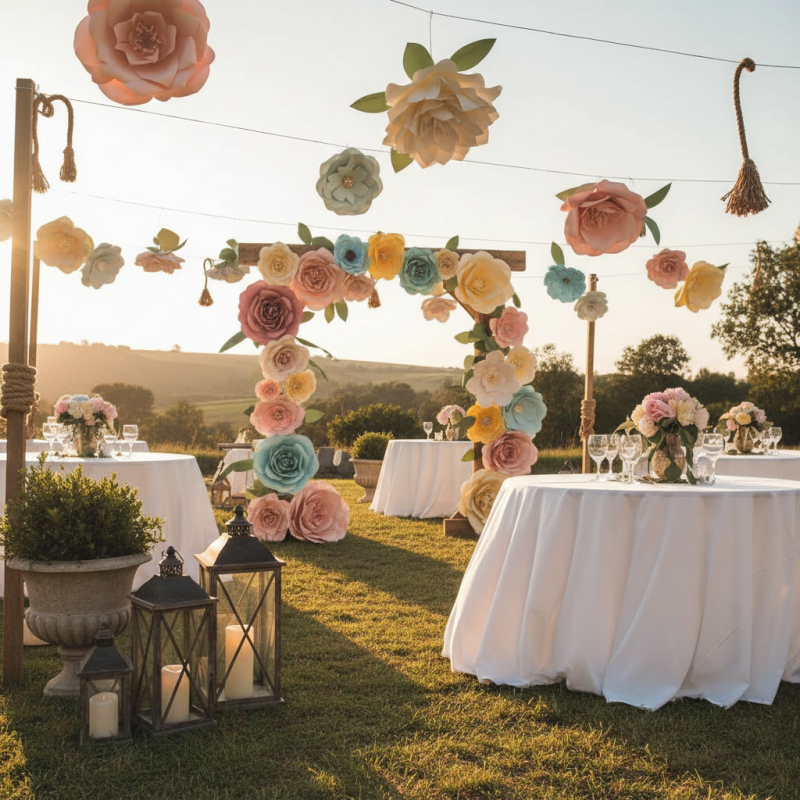 Are Paper Flowers Great for Outdoor Event Decorations?