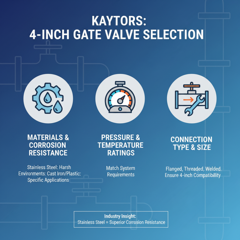 How to Choose the Right 4 Inch Gate Valve for Your Needs?
