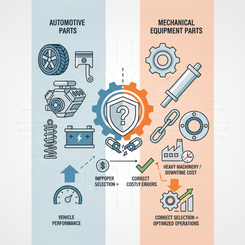 Why You Should Know the Difference Between Auto and Mechanical Equipment Parts?