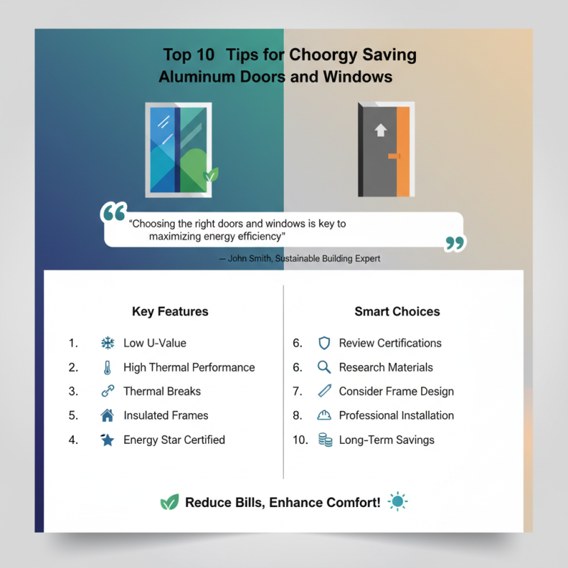 Top 10 Tips for Choosing Energy Saving Aluminum Doors and Windows?