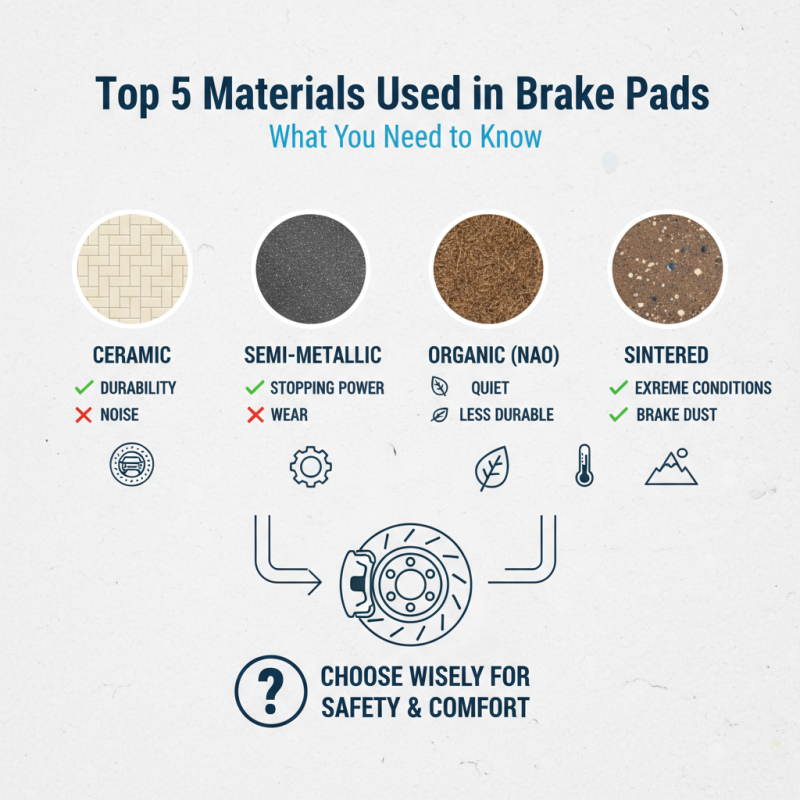 Top 5 Materials Used in Brake Pads What You Need to Know