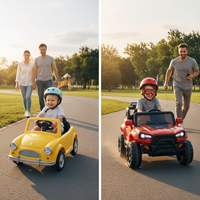 What is the difference between 6V and 12V kids electric cars?