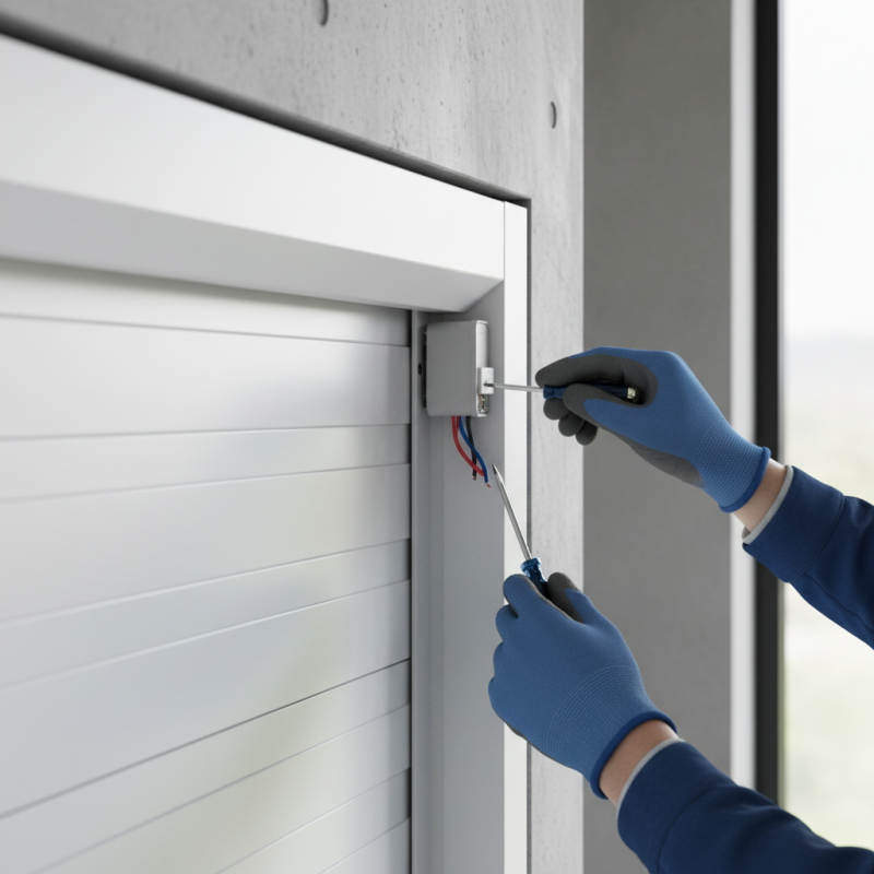 How to Adjust the Limit Switch on a Rolling Shutter Effectively?