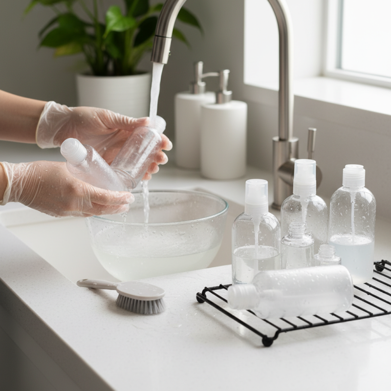 How to Clean and Sanitize Plastic Cosmetic Bottles for Refills?