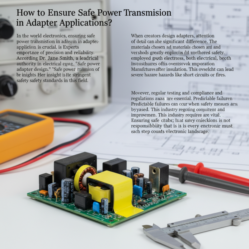 How to Ensure Safe Power Transmission in Adapter Applications?