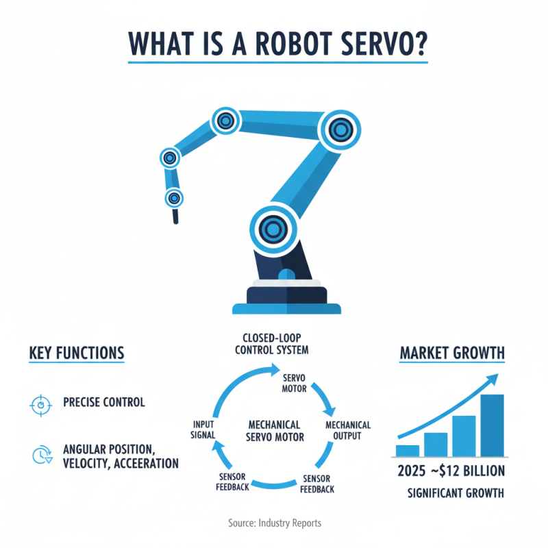 What is a robot servo and how does it work?