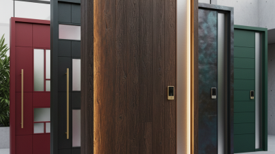 2026 Top Trends in Entry Doors for Modern Homes