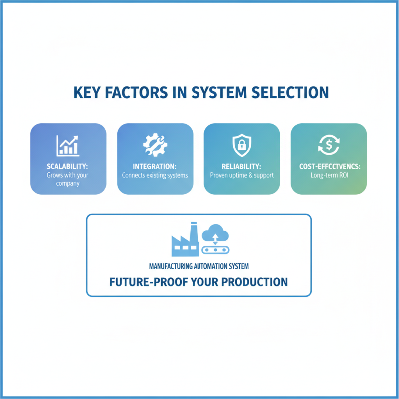 How to Choose the Right Manufacturing Automation Systems?