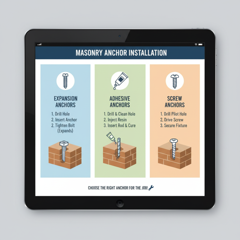 Why Choose Masonry Anchors for Your Next Project?