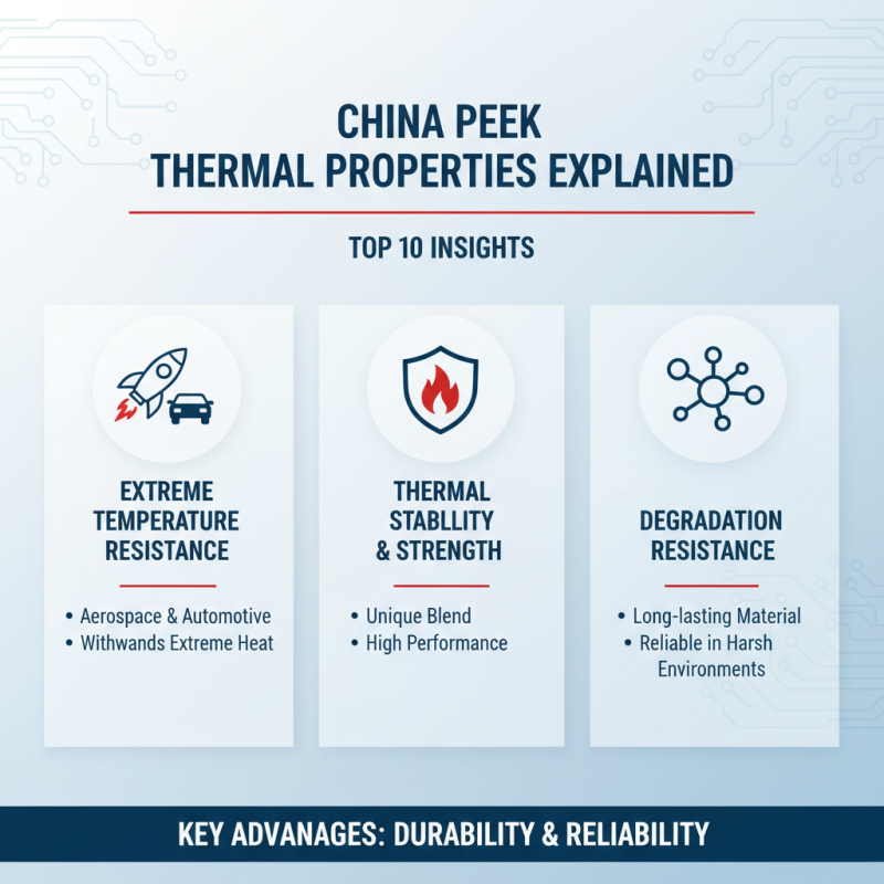 Top 10 Insights into China Peek Thermal Properties Explained