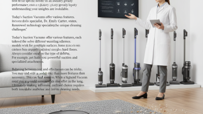 2026 How to Choose the Best Suction Vacuum for Your Needs?