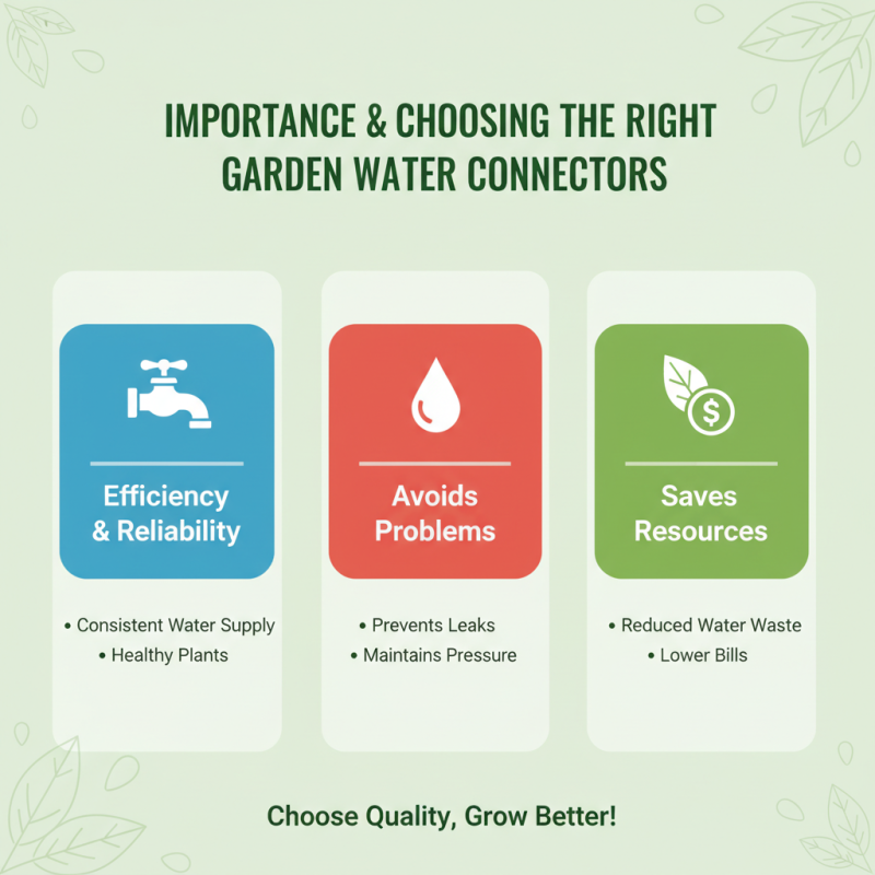 Why You Should Choose the Right Garden Water Connectors?
