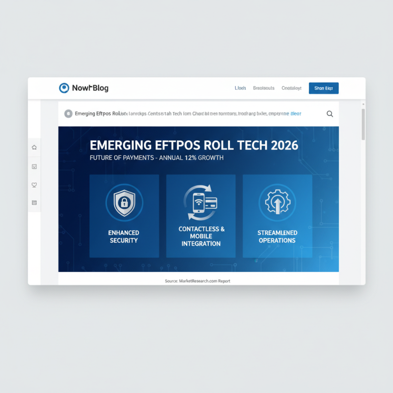 2026 Top Eftpos Rolls Trends for Global Buyers?