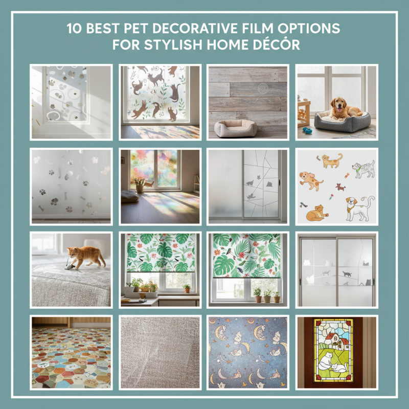 10 Best Pet Decorative Film Options for Stylish Home Décor?