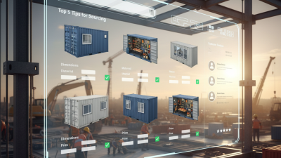 Top 5 Tips for Sourcing Construction Containers Online
