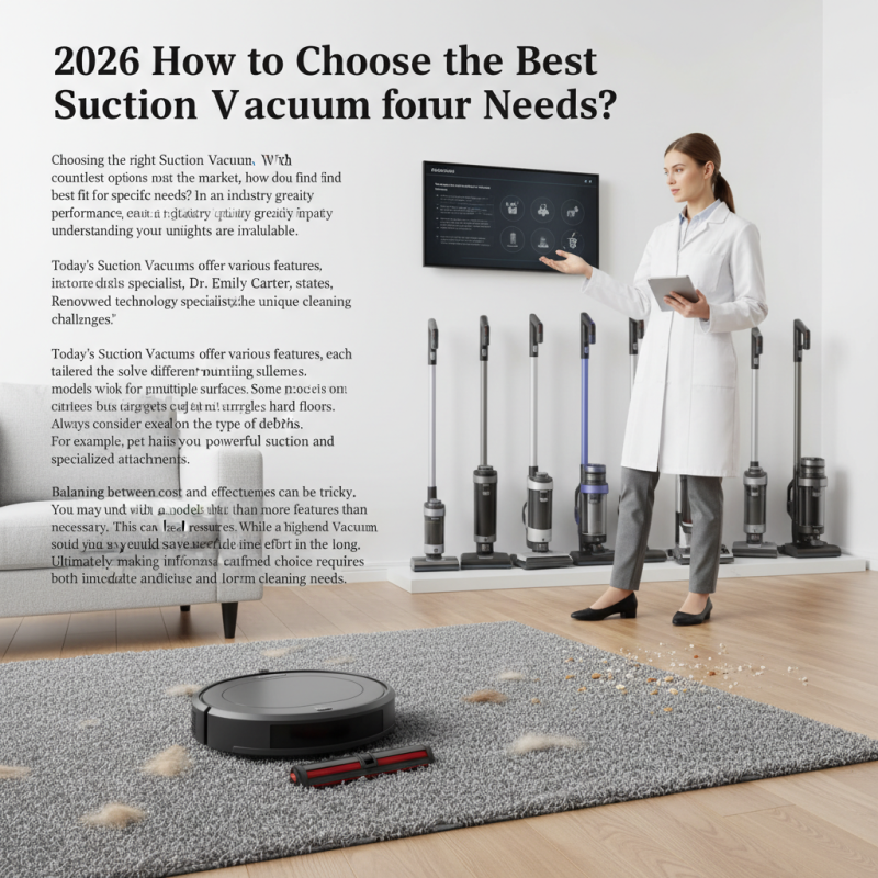 2026 How to Choose the Best Suction Vacuum for Your Needs?