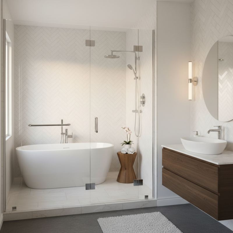 Best Bathtub Glass Door Options for Stylish Bathrooms?