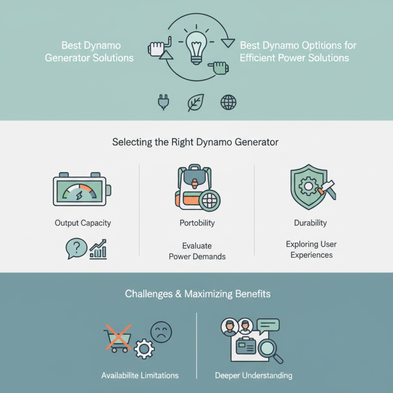 Best Dynamo Generator Options for Efficient Power Solutions?