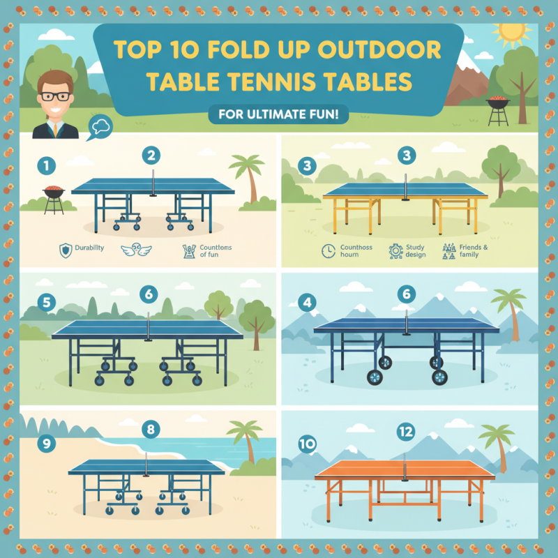 Top 10 Fold Up Outdoor Table Tennis Tables for Ultimate Fun