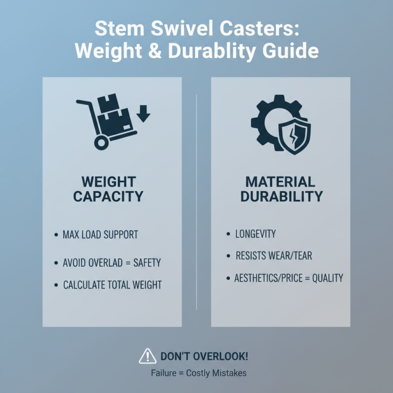 2026 How to Choose the Best Stem Swivel Casters?