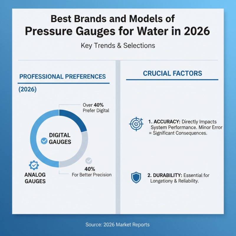 2026 Top Pressure Gauges for Water What to Consider When Choosing
