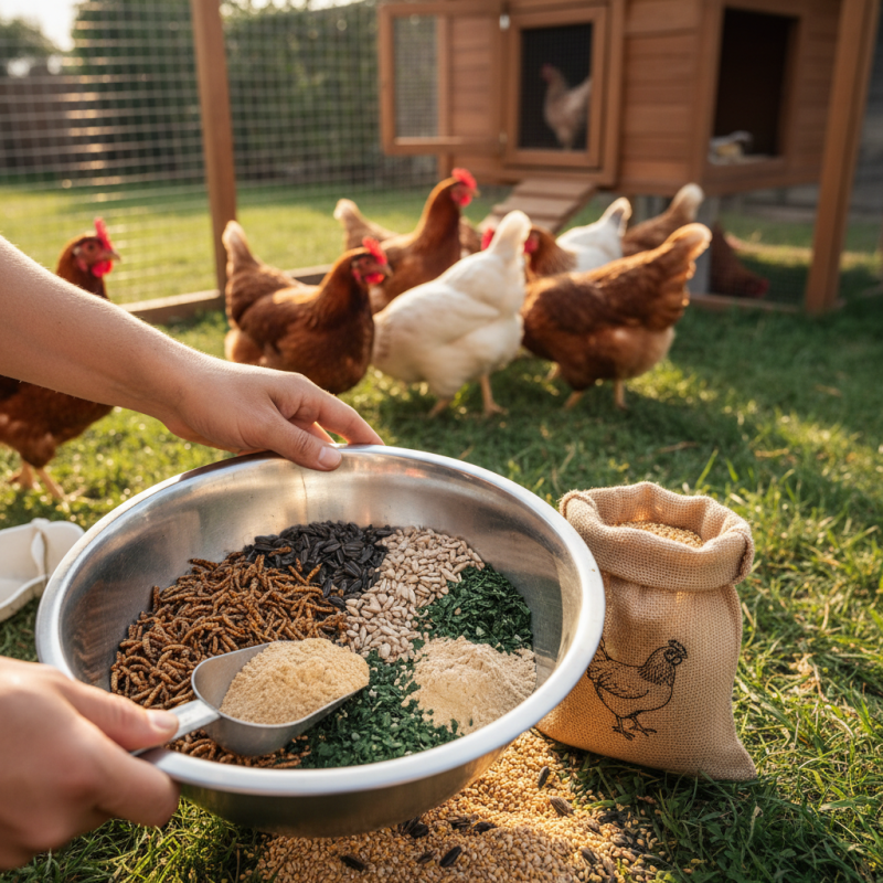 How to Mix Protein Supplements for Healthier Backyard Chickens?