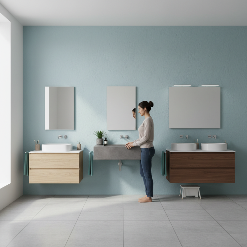 How to Choose the Ideal Height for Bathroom Vanities?