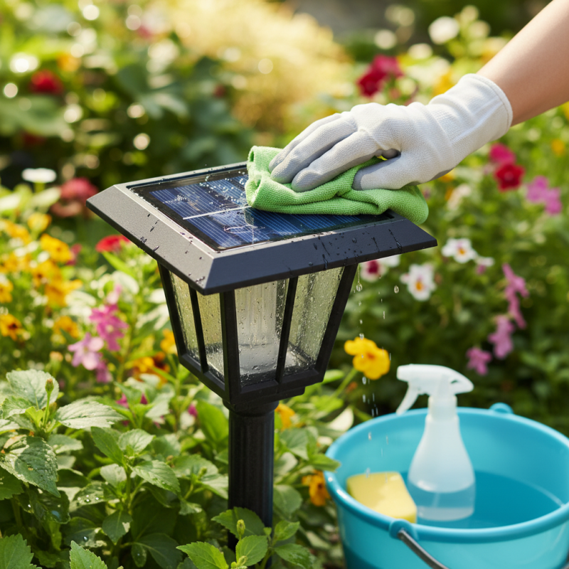 How to Clean Solar Panels on Outdoor Lights Effectively?